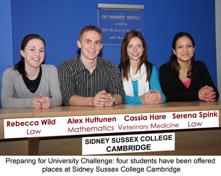 The Sidney Sussex students